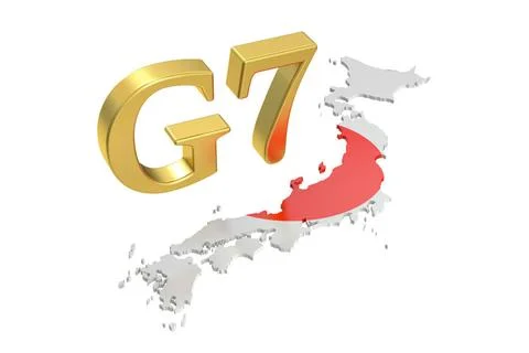 G7 in Japan, Konzept, 3D-Rendering G7 in Japan, concept, 3D rendering isol... Stock Photos