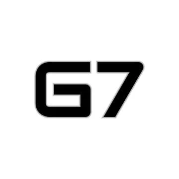 G7 logo design for your design. Vector illustration Stock Illustration