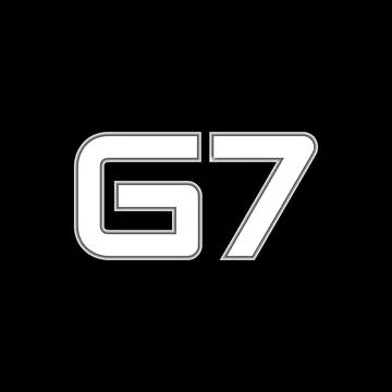 G7 logo design for your design. Vector illustration Stock Illustration