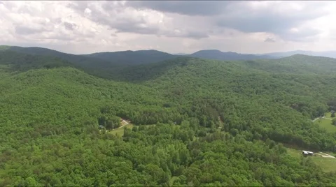 Ga Mountain view Pan Down Stock Footage 66856728