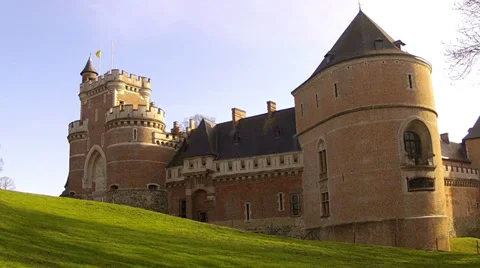 Gaasbeek Castle. Stock Footage 36478681