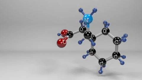Gabapentin molecule. Stock Illustration