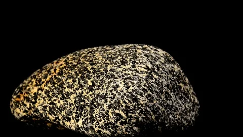 Gabbro, rock  on a turn table Stock Footage 119475720