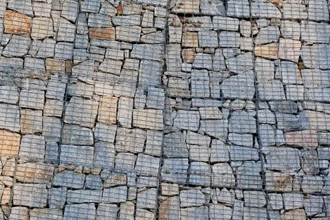 Gabion wall Stock Photos