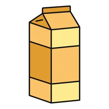 Gable top carton packaging for liquid beverage Stock Illustration