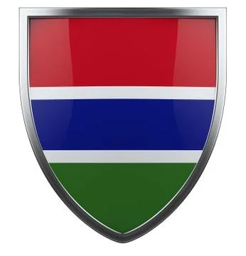 Gabmbia flag Stock Illustration