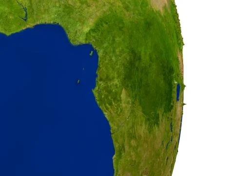 Gabon on Earth Stock Illustration