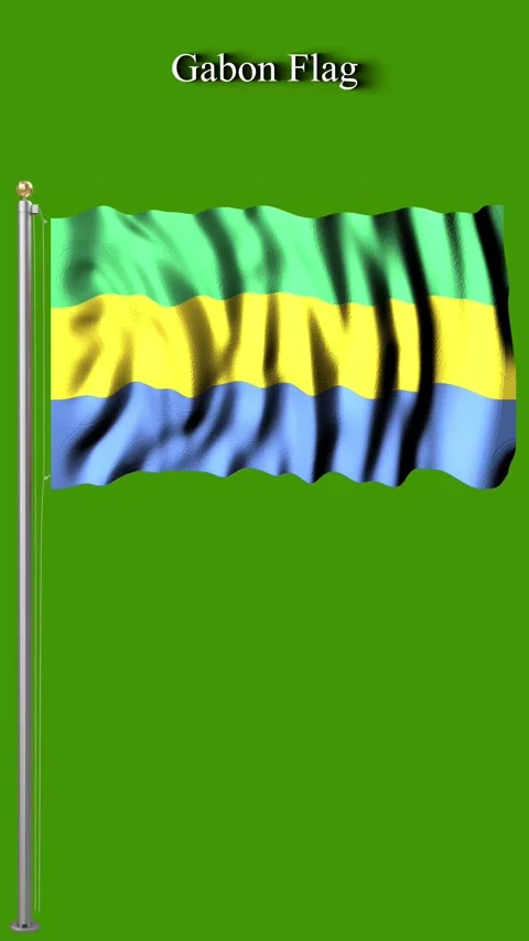 Gabon Flag 4K Animation High Resolution Patriotic Motion Graphic Stock-Footage 327072546