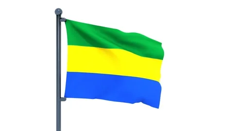 Gabon Flag Stock Footage 150197250