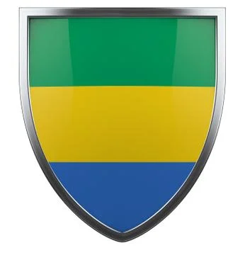 Gabon flag Stock Illustration