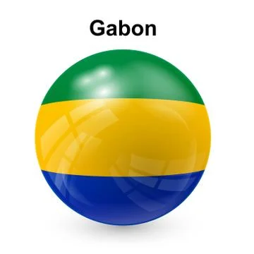Gabon flag Stock Illustration