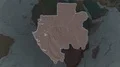 Gabon - hub of the world. Administrative 4k or 4k+ Resolution