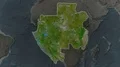 Gabon - hub of the world. Satellite 4k or 4k+ Resolution
