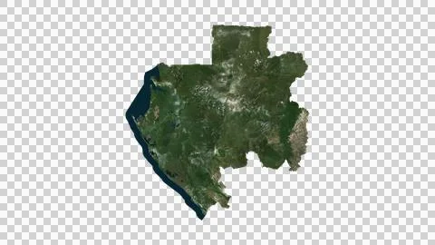 Gabon Map Stock Illustration