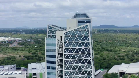Gaborone, Botswana BDC Drone Video 01 Video stock 134550017