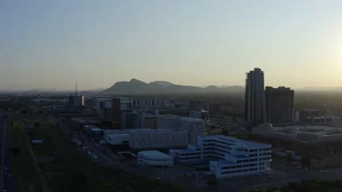Gaborone, Botswana CBD Drone Video Video stock 134551573