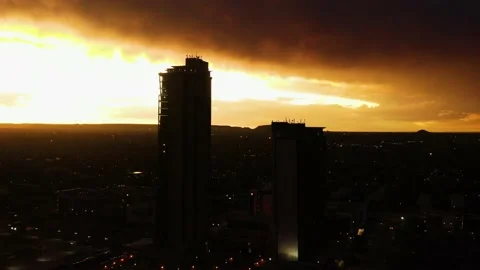 Gaborone Botswana iTowers Drone Video Video stock 133120905