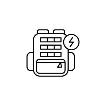 Gadget, backpack icon. Element of gadget icon Illustrazione stock