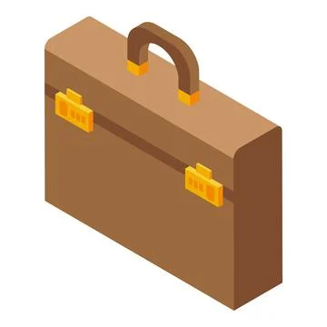 Gadget briefcase icon, isometric style Stock-Illustration