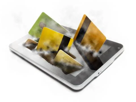 Gadget checkout Stock Illustration