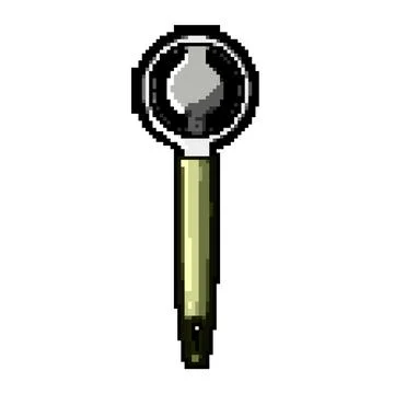 Gadget egg separator tool pixel art vector illustration Stock Illustration