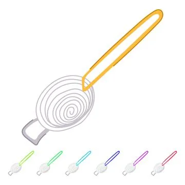 Gadget egg separator tool vector cartoon graphic Stock Illustration