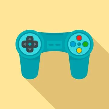 Gadget game controller icon, flat style Stock Illustration