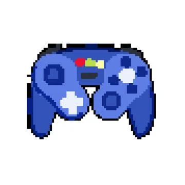 Gadget gamepad pixel art vector illustration Stock Illustration