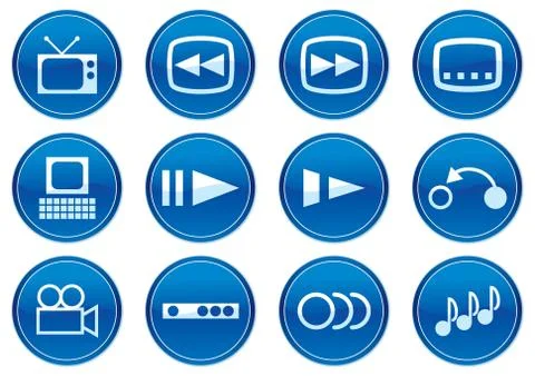 Gadget icons set. Stock Illustration