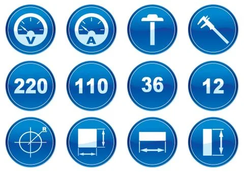 Gadget icons set. Stock Illustration