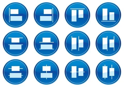 Gadget icons set. Illustrazione stock