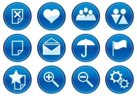 Gadget icons set. Stock Illustration