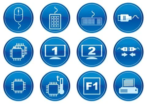 Gadget icons set. Stock Illustration