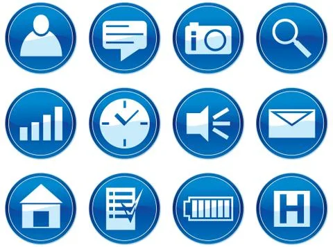 Gadget icons set. Stock Illustration