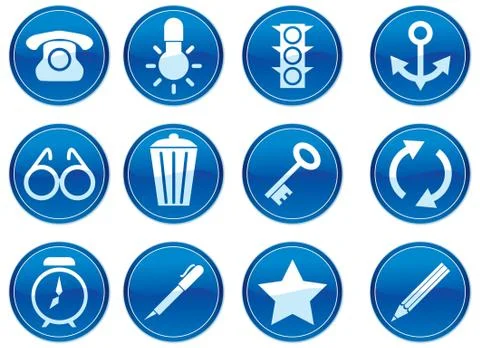 Gadget icons set. Stock Illustration