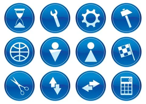 Gadget icons set. Stock Illustration