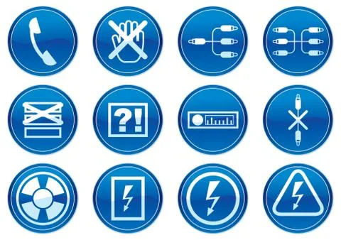 Gadget icons set. Stock Illustration