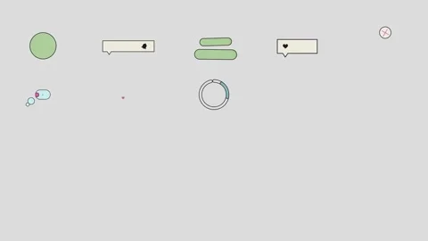 Gadget Interface Icons And Buttons for After Effects Modèle After Effects