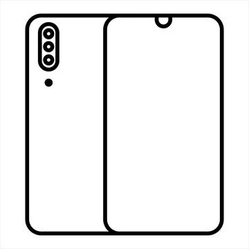 Gadget line icon vector illustration isolated on white background Illustrazione stock