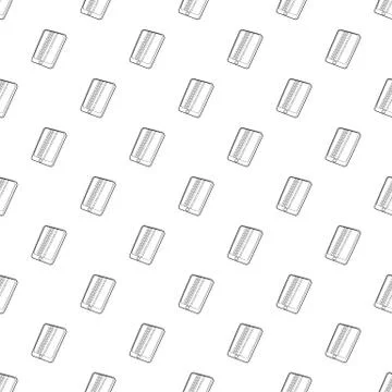 Gadget matrix screen deffect icon, outline style Stock Illustration