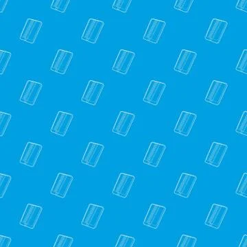 Gadget matrix screen deffect pattern vector seamless blue Stock Illustration