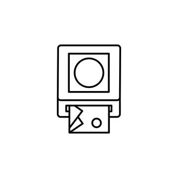 Gadget, mini printer icon. Element of gadget icon Stockillustratie