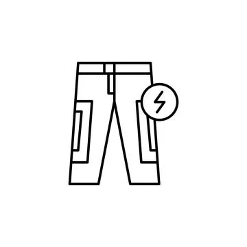 Gadget, pants icon. Element of gadget icon Stock Illustration