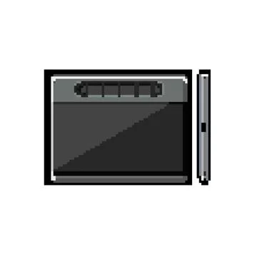 Gadget pen display pixel art vector illustration Stock Illustration