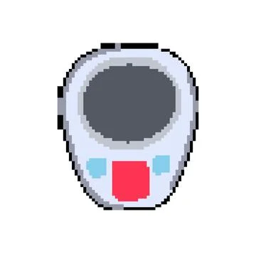 Gadget shower timer pixel art vector illustration イラスト素材