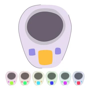 Gadget shower timer vector cartoon graphic 库存插图
