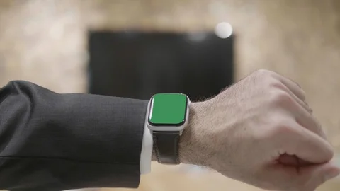 Gadget Technology Wearable Wrist Device, Wristwatch Smartwatch Wearable Screen Video stock 122816146