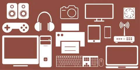 Gadgets and devices Stock Illustration