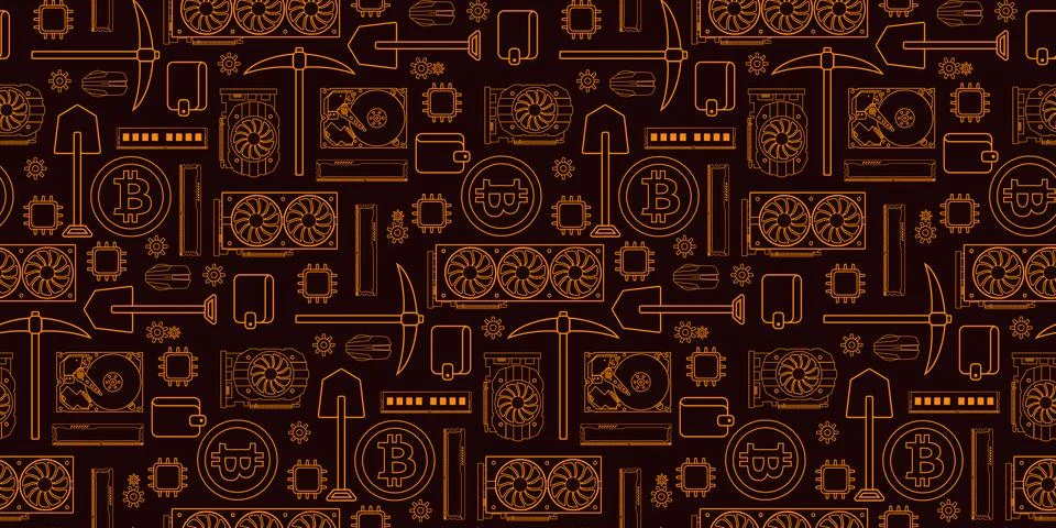 Gadgets and devices pattern collection Stock Illustration