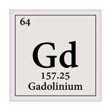 Gadolinium Periodic Table of the Elements Vector illustration eps 10. イラスト素材